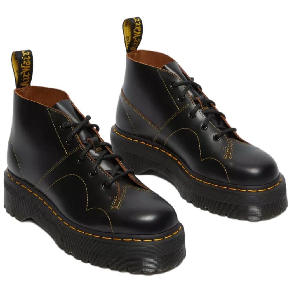 Sold - Dr. Martens Church Platform Shoes - Black